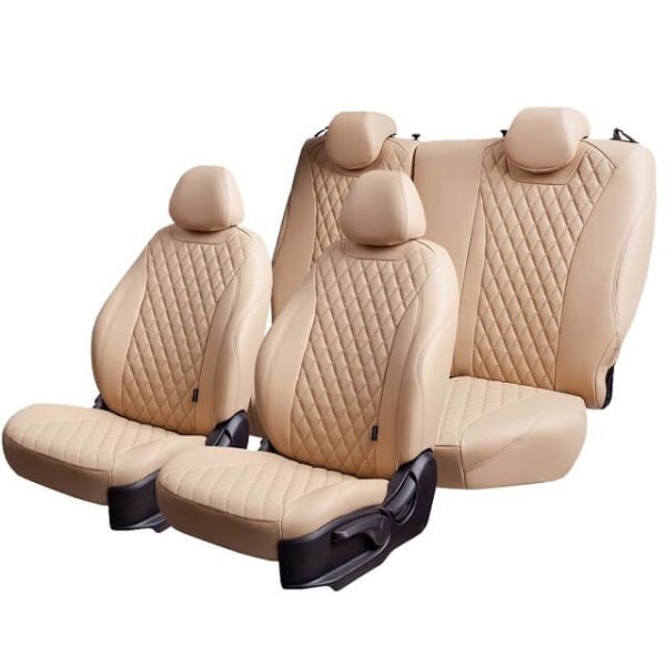 Чехлы Премиум Экокожа Байрон Ромб на Hyundai Accent 1999-2011 г.в.