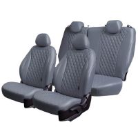 Чехлы Премиум Экокожа Байрон Ромб на Hyundai Accent 1999-2011 г.в.