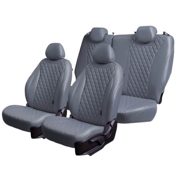 Чехлы Премиум Экокожа Байрон Ромб на Hyundai Accent 1999-2011 г.в.
