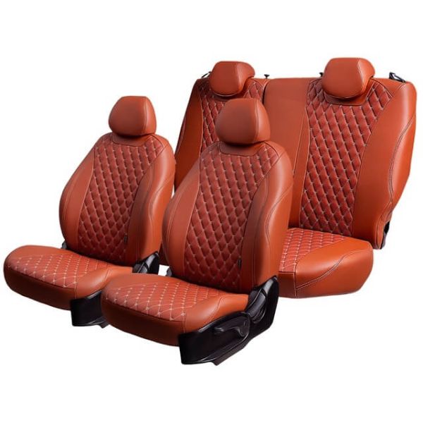 Чехлы Премиум Экокожа Байрон Ромб на Hyundai Accent 1999-2011 г.в.