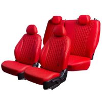 Чехлы Премиум Экокожа Байрон Ромб на Hyundai Accent 1999-2011 г.в.