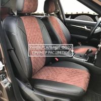 Чехлы Автопилот Алькантара Ромб на Москвич 3 (2022+)
